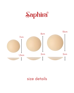 SAPHIRA® reusable nipple covers (1 pair + box)