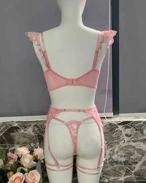 LUCIA Sexy rosa Dessous-Set