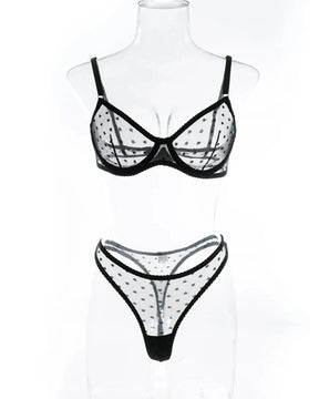 MARION Basic Black Lingerie Set