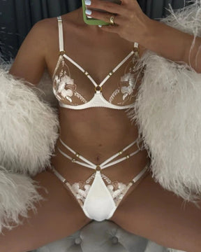 DANIELA Sexy White Lingerie Set