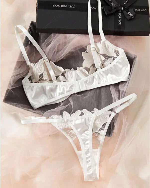 SYLVIE Sexy Sheer Mesh Lingerie Set