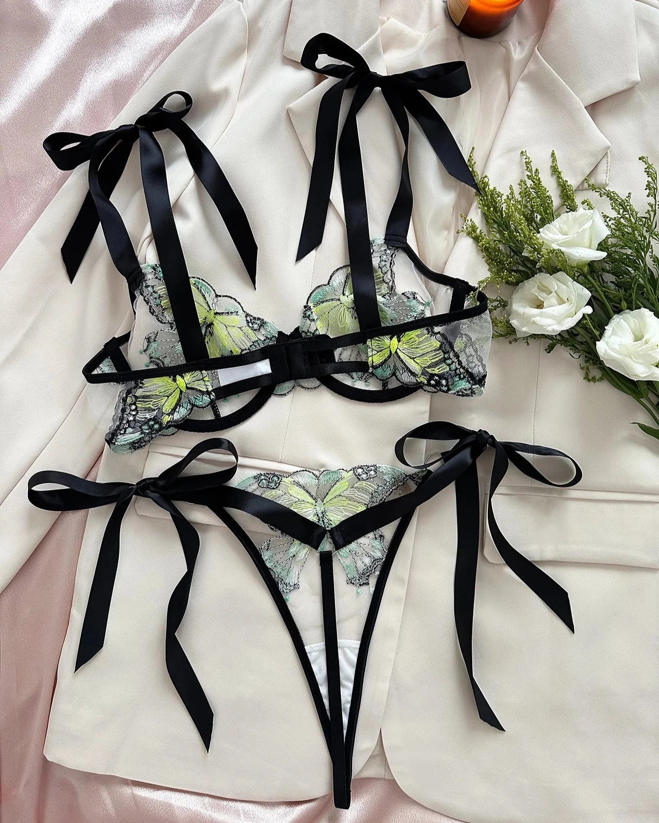 CHIARA Lingerie Set With Butterflies