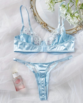 PATRIZIA Light Blue Delicate Lingerie Set