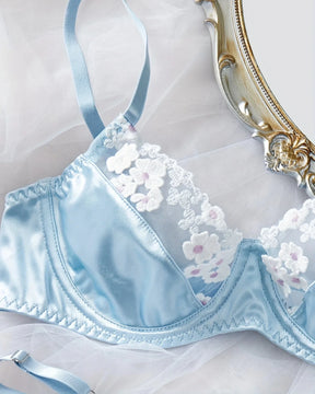 PATRIZIA Light Blue Delicate Lingerie Set