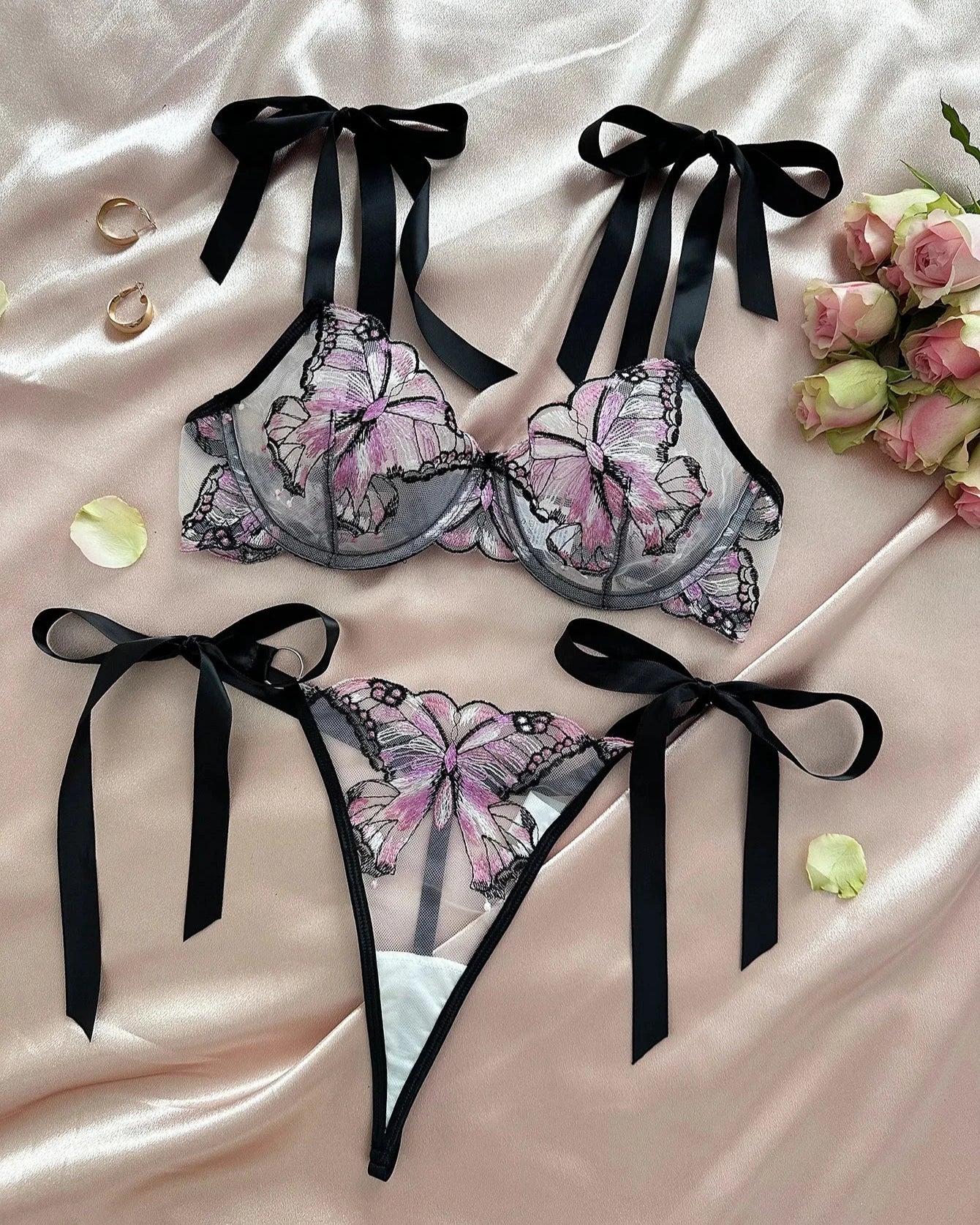 CHIARA Lingerie Set With Butterflies