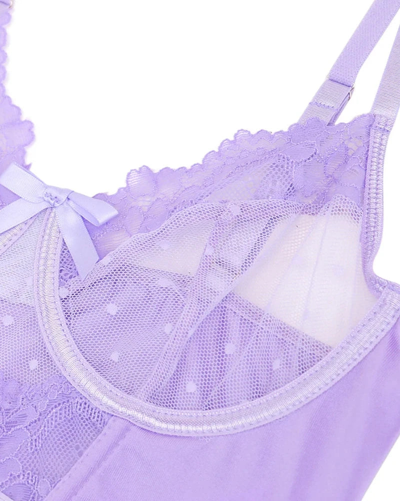 PAOLA Lavender Sexy Lingerie Set